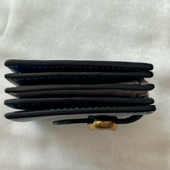 Coach blue tabby gradient card case holder with zipper inside pouch - Picture 8 of 12